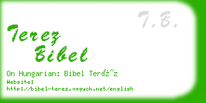 terez bibel business card